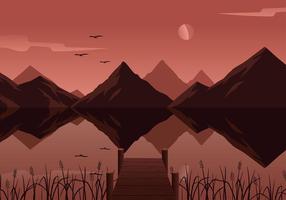 286x200 Mountain Lake Free Vector Art