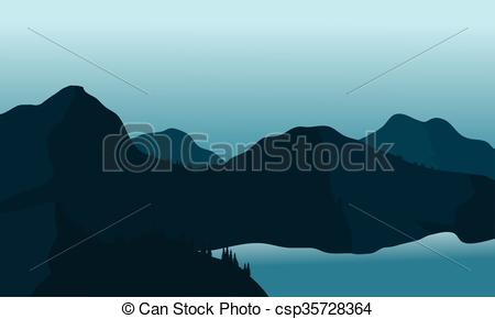 450x290 Silhouette Mountain And Lake