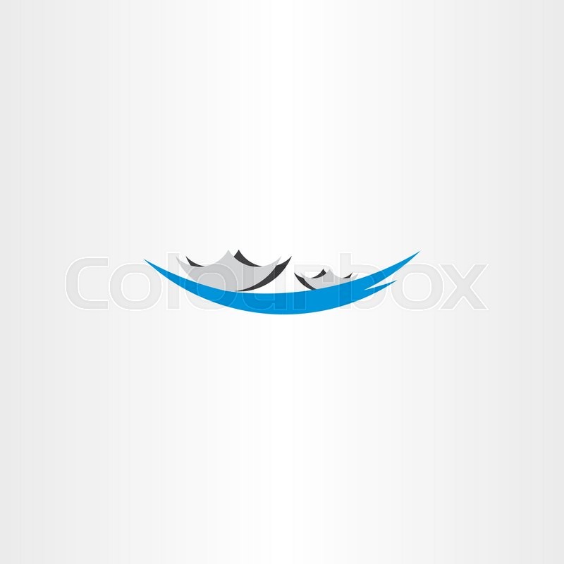 800x800 Boat In Lake Vector Sign Logo Symbol Stock Vector Colourbox
