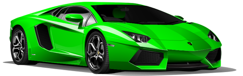 500x156 Green Lamborghini Vector Graphics Public Domain Vectors