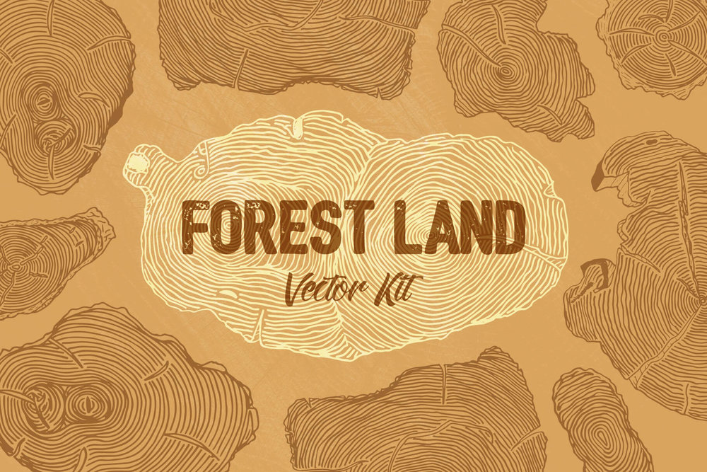 1000x667 Creative Veila Forest Land Vector Kit