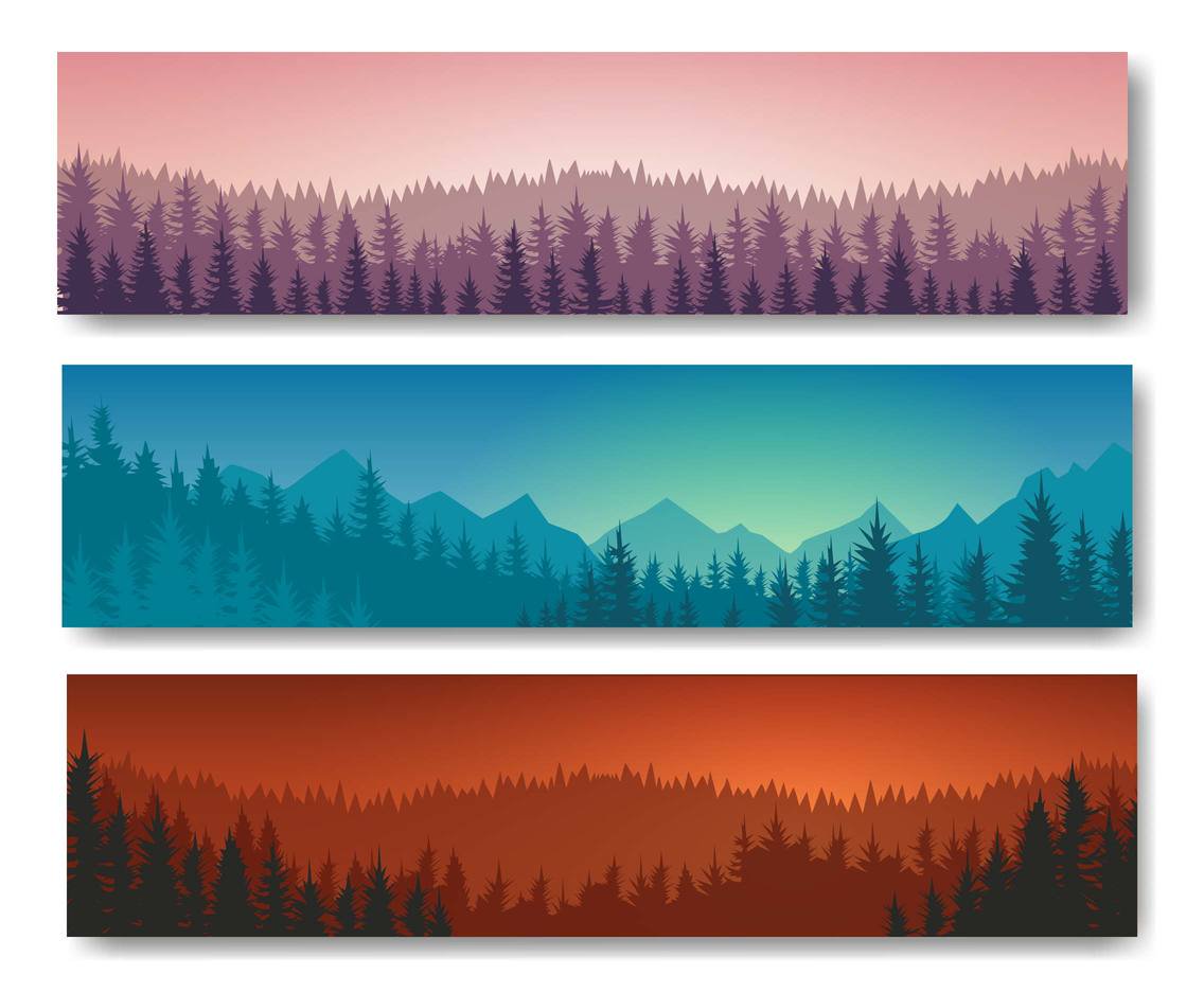 1136x936 Free Forest Landscape Background Vector Vector Art Amp Graphics