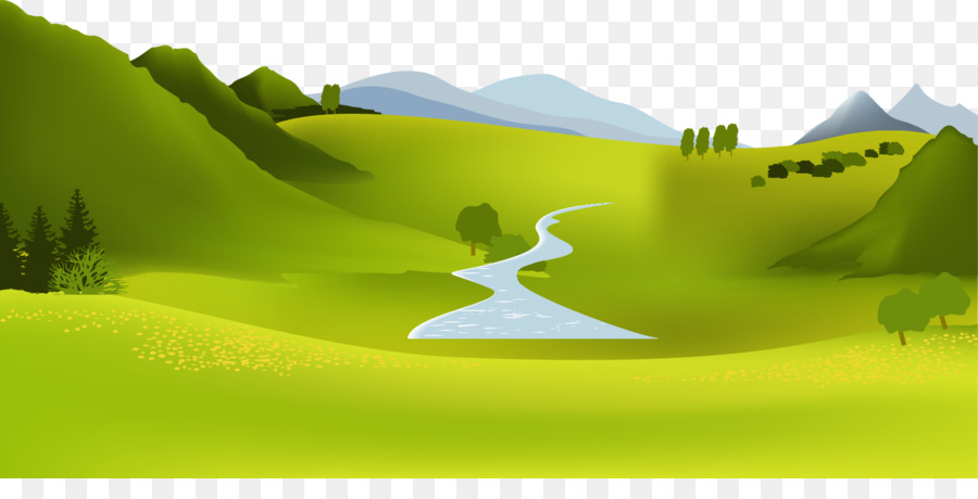 900x460 Mountain River Landscape