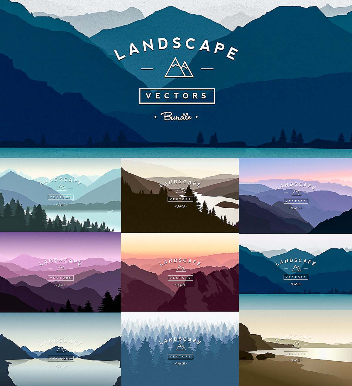 1200x1314 Vector Landscapes Bundle Free Download