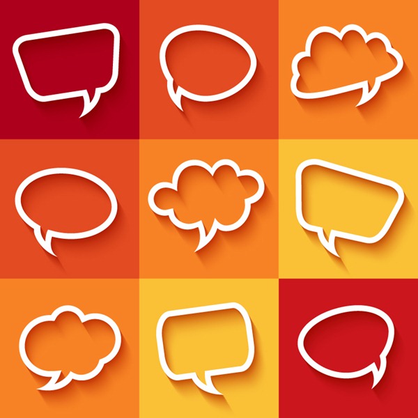 600x600 9 White Bubble Design Language Vector Graphics My Free Photoshop