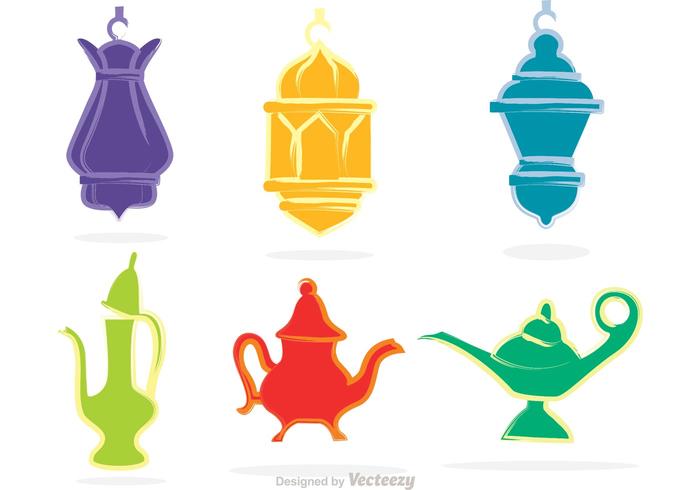 700x490 Magic Lamp And Lantern Vectors