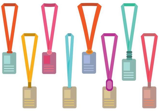 632x443 Free Lanyard Vector Set Free Vector Download 388651 Cannypic