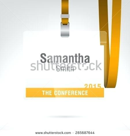 450x470 Identification Card Templates With Lanyard Vector Illustration