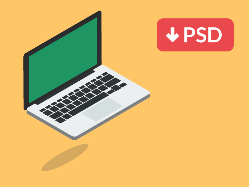 800x600 Isometric Vector Laptop