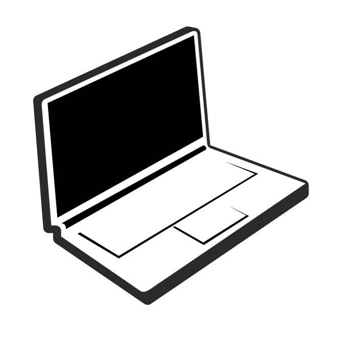 660x660 Laptop Computer Vector Image