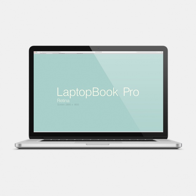 626x626 Laptop Vector Mockup