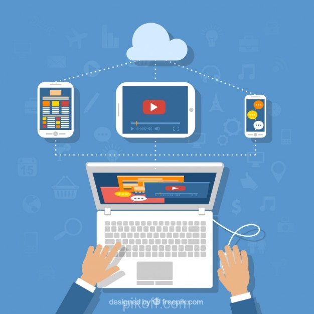 626x626 Ai] User Experience With A Laptop Vector Free Download