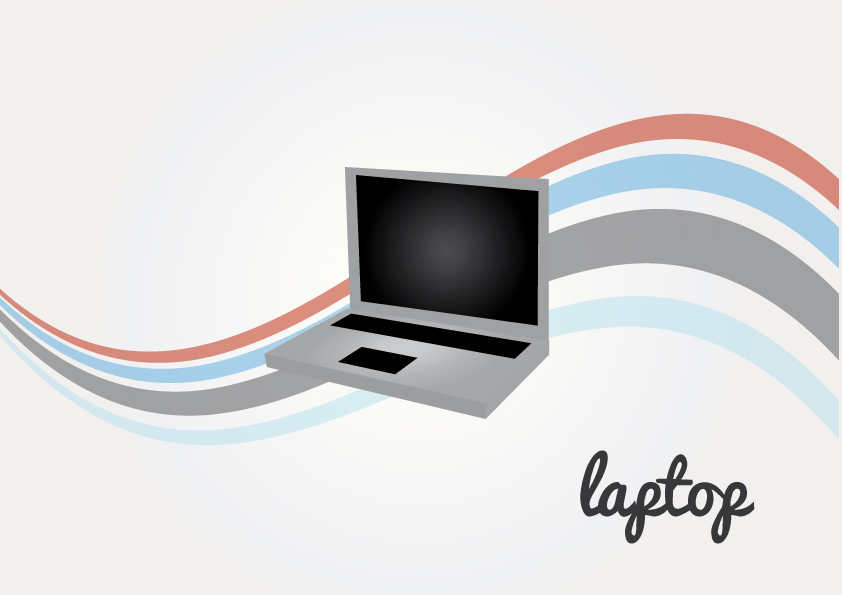 842x595 Laptop Vector In Vintage Style Background Vector Free Vector 4vector