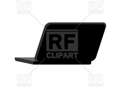 400x289 Open Black Laptop Vector Image Vector Artwork Of Signs, Symbols