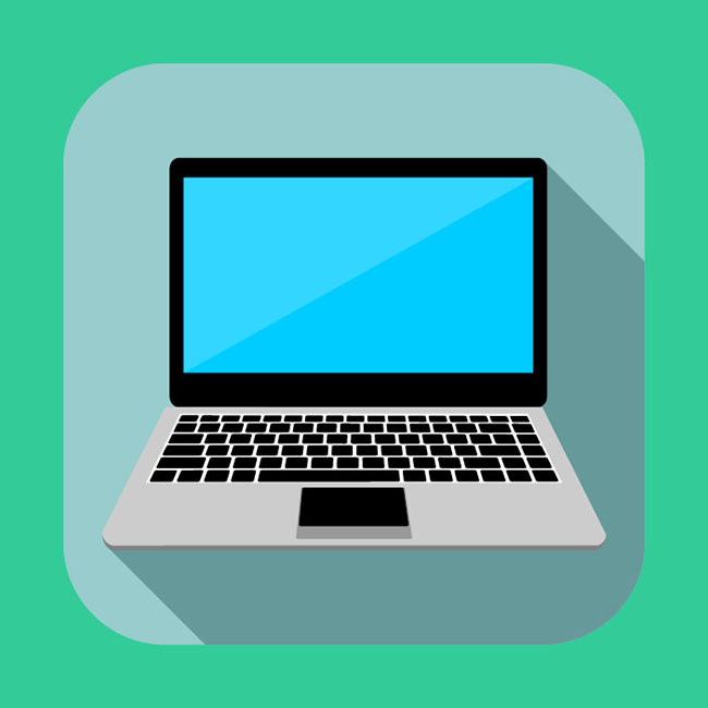 650x650 Flat Laptop Icon