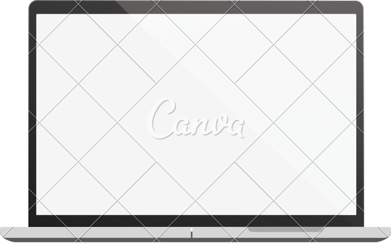 800x497 Laptop Vector Illustration
