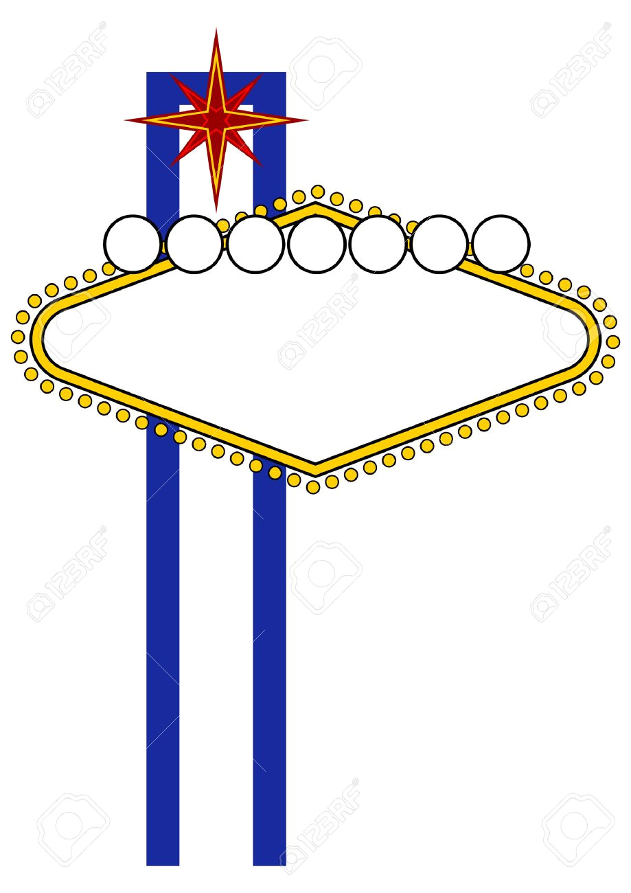 919x1300 Simplified Las Vegas Sign Vector Id487846612 19 Blank Template