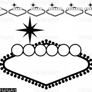 300x300 Las Vegas Sign Blank Clipart Cutting Lazttweet