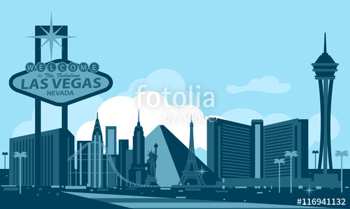 500x298 Las Vegas Skyline Stock Image And Royalty Free Vector Files On