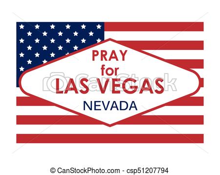 450x357 Pray For Las Vegas. Flag Usa. Vector Illustration.