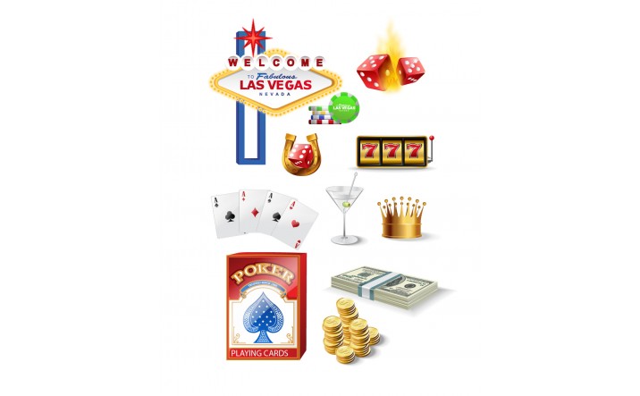 716x443 Casino Gambling Vector Pack Las Vegas Poker Vectors