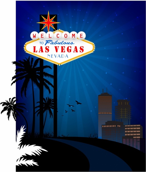 511x600 Welcome To Las Vegas! Free Vector In Adobe Illustrator Ai ( .ai