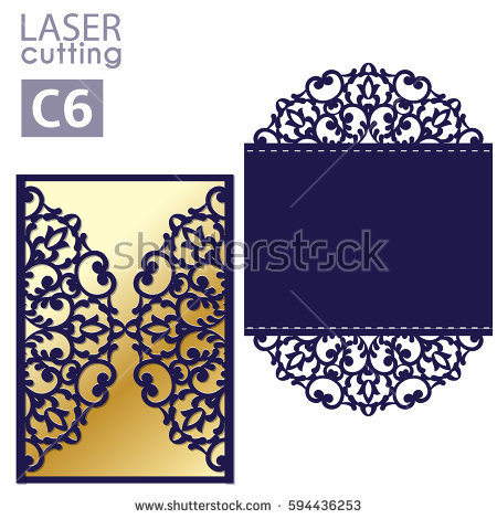 450x470 Best Laser Cut Wedding Invitation Card Template Vector 85 On