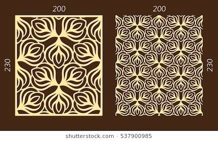 433x280 Laser Cutting Designs Laser Cutting Set Woodcut Vector Panel