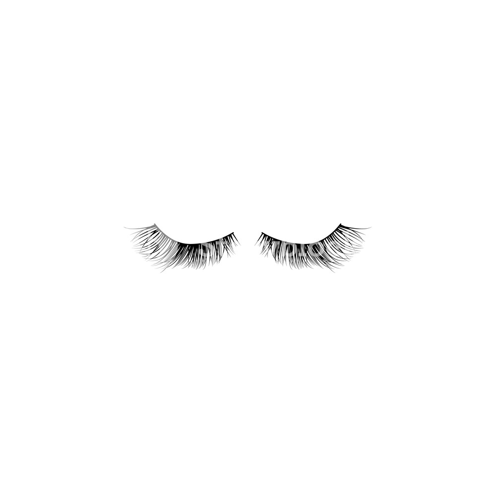 1000x1000 Eye Lashes Vector Icon. Lashes Vector Royalty Free Stock Image