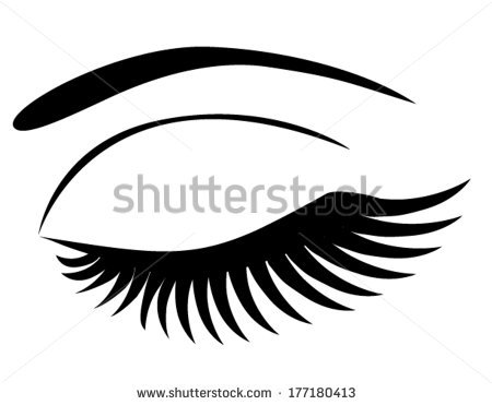 450x371 Closed Eyes With Lashes Clipart