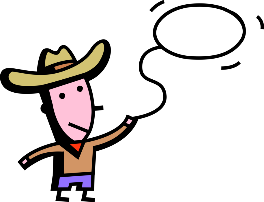 915x700 Rodeo Cowboy With Lasso