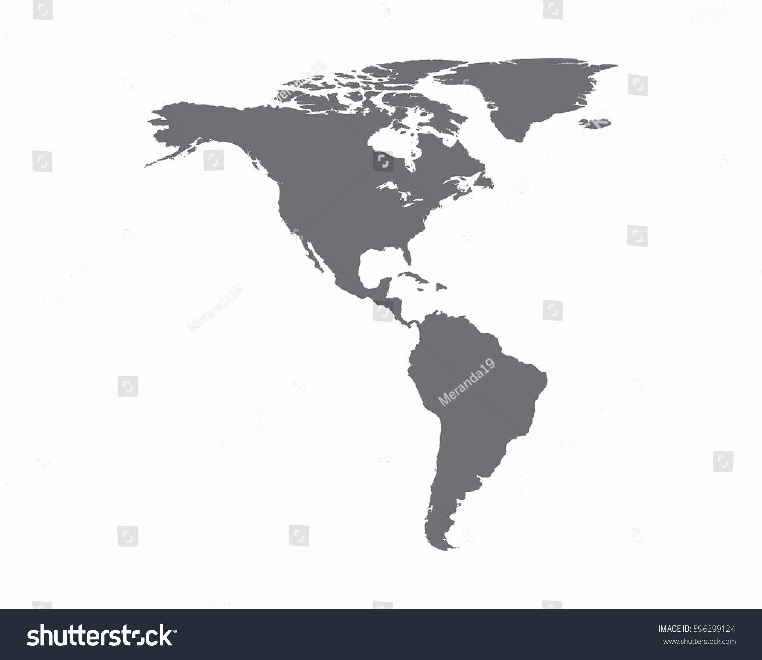 1500x1300 Map Of North And South America Vector Awesome Latin America