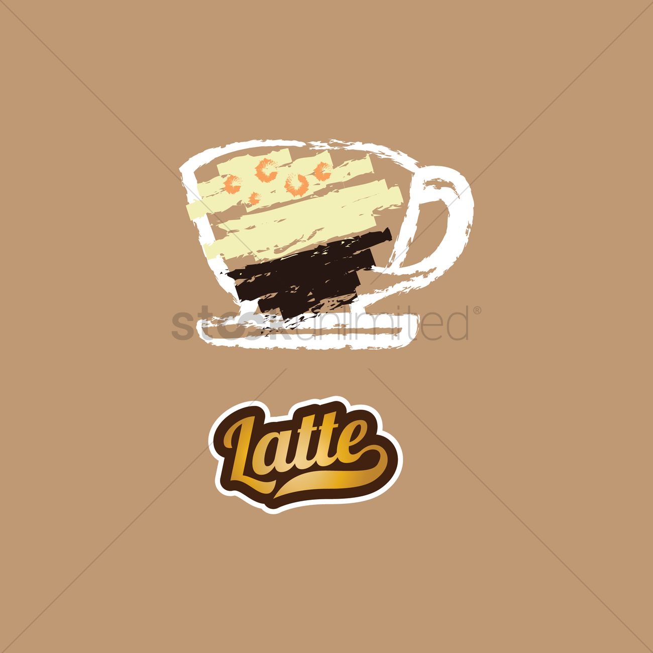 1300x1300 Latte Vector Image