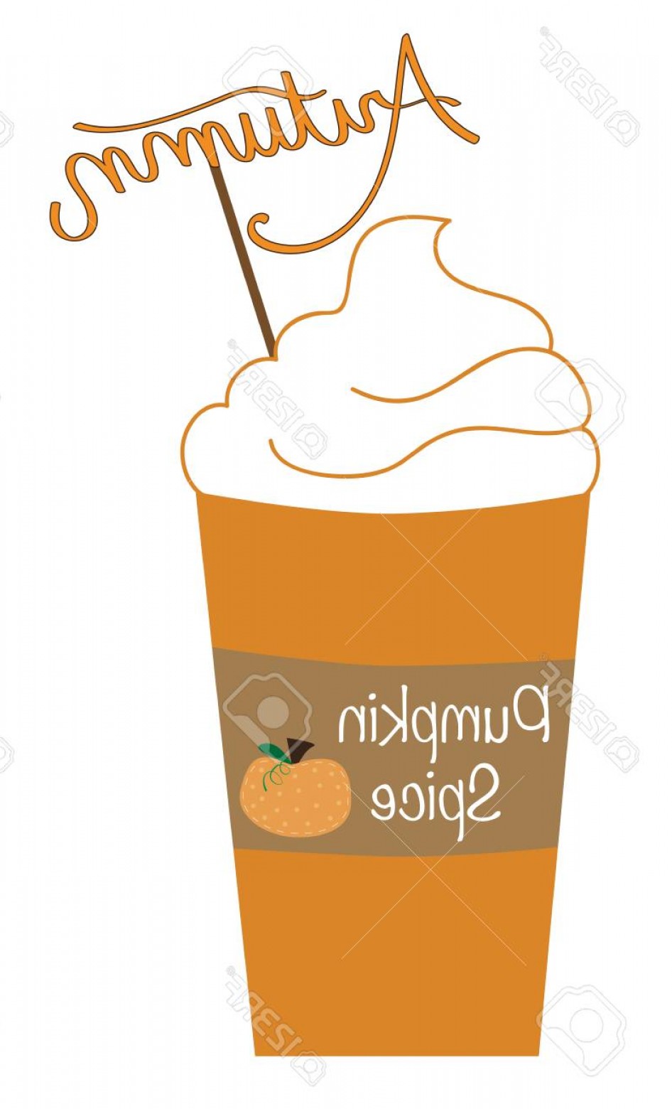 946x1560 Photostock Vector Pumpkin Spice Autumn Latte Vector Sohadacouri