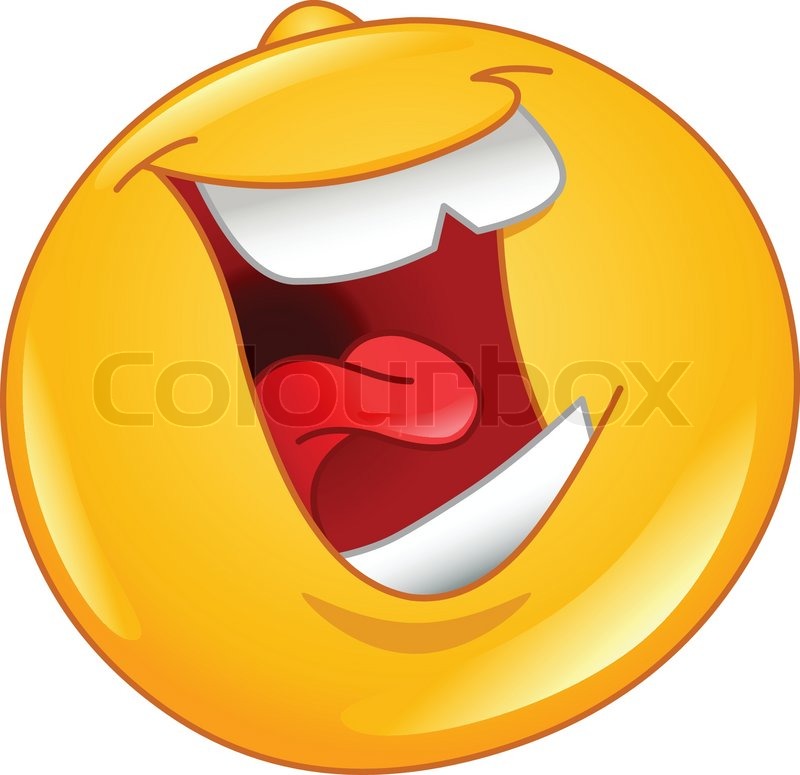 800x775 Laughing Out Loud Emoticon Stock Vector Colourbox