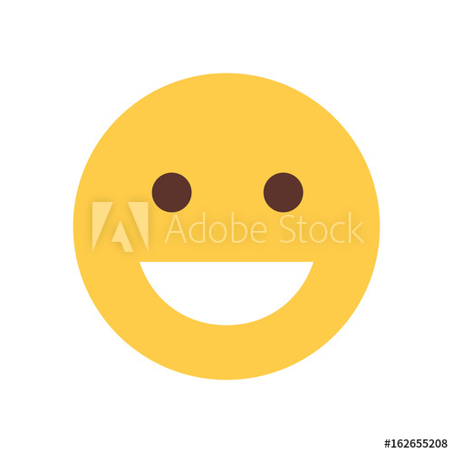 500x500 Yellow Smiling Cartoon Face Laughing Emoji People Emotion Icon