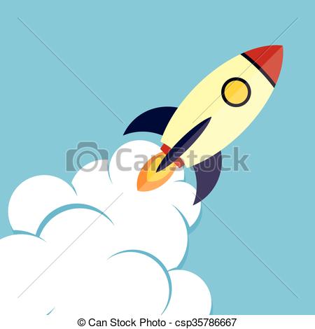 450x470 Rocket Ship Launch Theme Vector Art Illustration Clip Art Vector