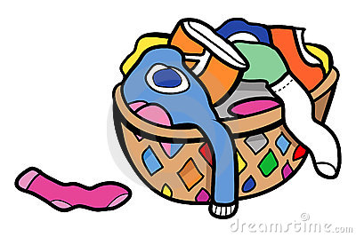 400x267 Laundry Basket Clipart