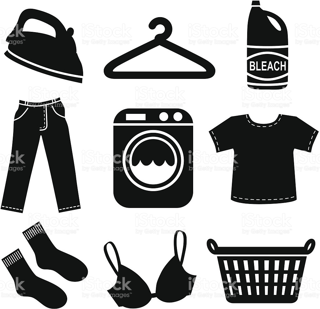 1024x991 Laundry Basket Clipart Silhouette