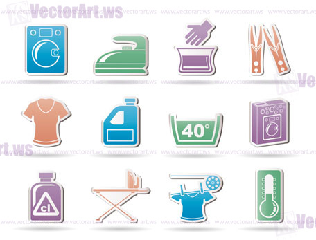 456x347 Washing Machine And Laundry Icons