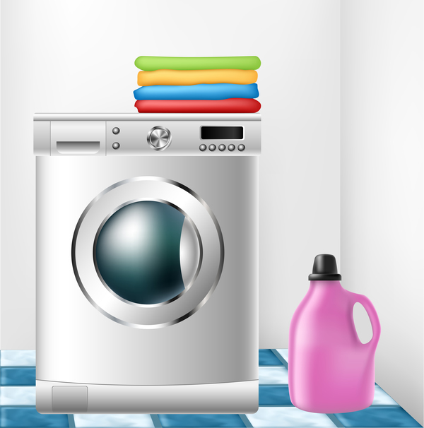 600x606 Washing Machine Illustration Vector Free Download
