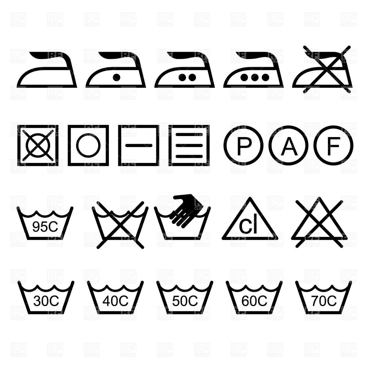 1200x1200 Laundry Icons Vector Image Vector Artwork Of Icons And Emblems