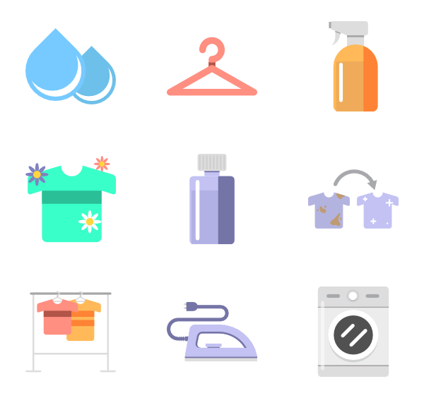 600x564 Laundry Icons