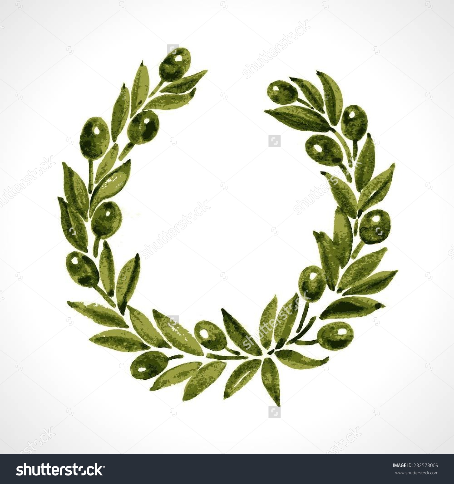 1500x1600 Drawn Branch Laurel Leaf