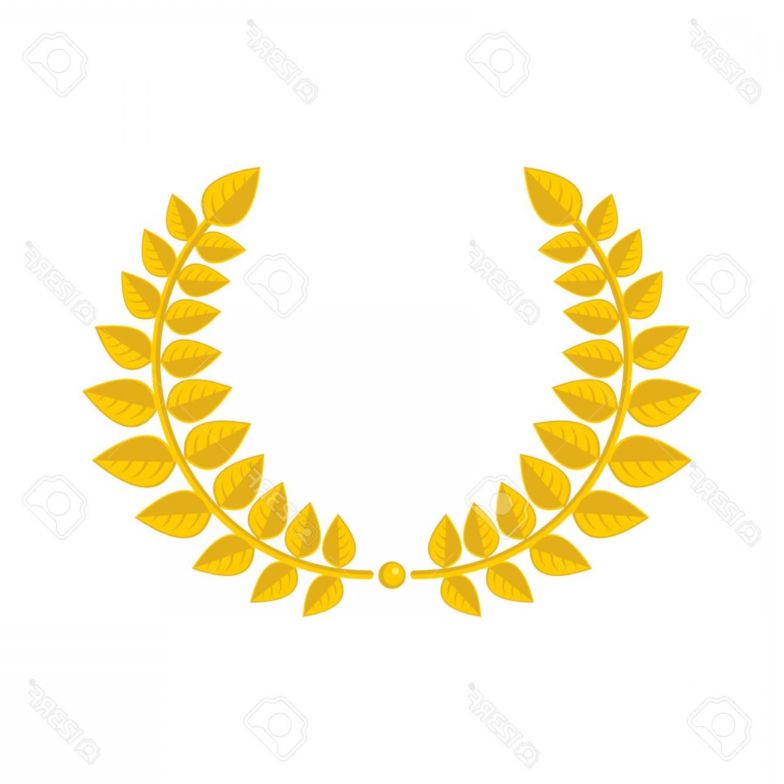1560x1560 Photostock Vector Gold Laurel Wreath Icon Orangiausa