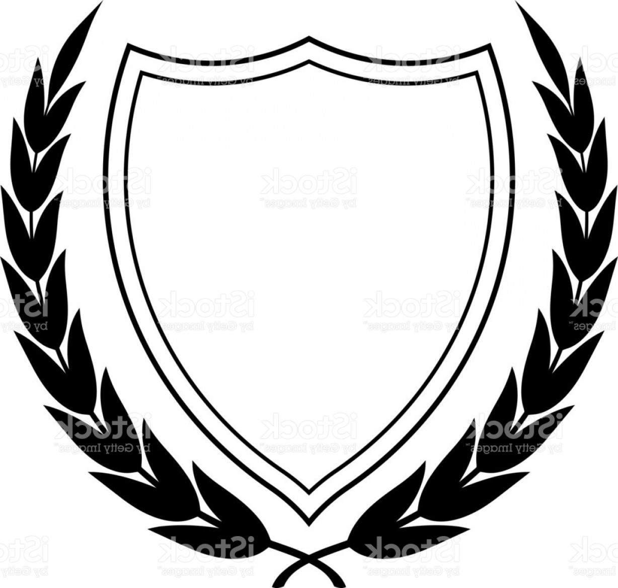 1228x1168 Shield And Laurel Wreath Vector Illustration Gm Sohadacouri