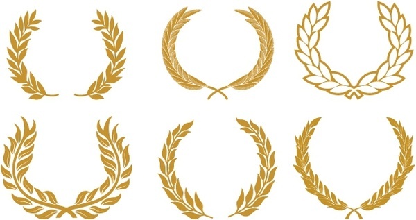 600x317 Vector Laurel Wreath Set Free Vector Download (18,418 Free Vector
