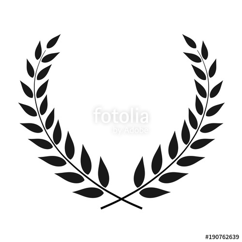 500x500 Laurel Wreath Vector Isolated Stock Image And Royalty Free Vector