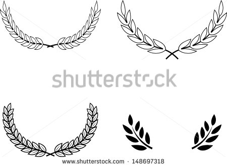 450x332 White Laurel Wreath Outline Clipart Amp White Laurel Wreath Outline