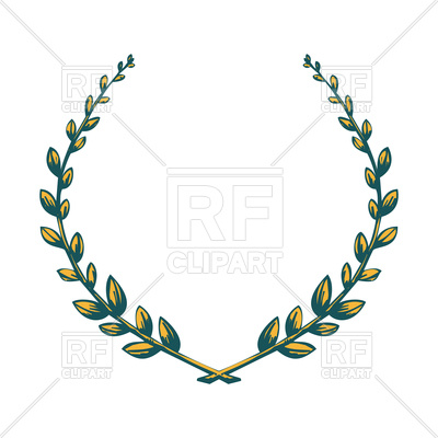 400x400 Victory Laurel Wreath Vector Image Vector Artwork Of Signs